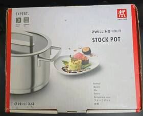 65563-160-9 Zwilling Ja Henckels Vitality 3.5l Stainless Steel Stock Pot With Lid 20cm Induction Dishwashe