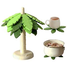 X000grd301 Zyooooooy Silicone Trivets For Hot Dishes And Pans Heat Resistant Tree-shaped Pot Hold