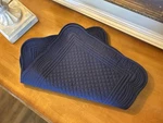 Kaf Home Boutis Rectangle Placemats 14 X20 (4) Navy Nwt Open Box. Fixed Price $39.95.