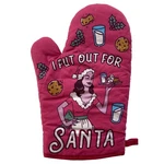 Put Out For Santa Oven Mitt Funny Christmas Sexual Innuendo Milk And Cookies. Fixed Price $5.00.