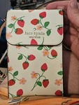 Kate Spade Crossbody Phone Holder With Strawberries Euc. Fixed Price $86.50.