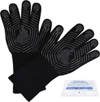 Bbq Gloves, 1472 Heat Resistant Fireproof Mitts, Grilling Silico. Fixed Price $27.85.