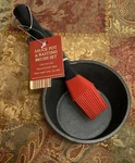 16 Oz Cast Iron Sauce Pot & Silicone Grilling Basting Brush Sur La Table New!. Fixed Price $15.99.