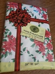 Sultans Linens Oblong Vinyl Table Cloth 52"X90" Christmas Holiday Flannel Back. Fixed Price $17.99.