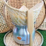 1 Set Aluminum Steamer Pot Thai Handicraft Cooker Bamboo Basket Sticky Rice. Fixed Price $45.90.