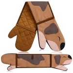 Funnymoom Dachshund Double Oven Gift, Hot Dog Mitts Brown. Fixed Price $17.99.
