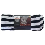 Celebrate Halloween Black & White Striped Table Runner, 14IN X 72IN. Fixed Price $16.88.