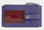 Hammitt 210 West Credit Card Leather Wallet, Mountain Fig/shiny Silver Nwt. Fixed Price $125.00.