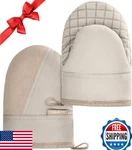 Mini Oven Mitts Kitchen Gloves Heat Resistant Up To 500 F Non-slip Silicone Baki. Fixed Price $20.84.