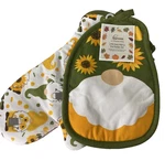 Harvest By Homewear Sunflower Gnome Oven Mitt & Potholder Set Of 2 Kitchen. Fixed Price $14.00.