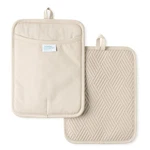 Town & Country Basics Basketweave Soft Silicone Pot Holder 7.5"X10", Beige. Fixed Price $18.12.