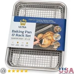 Baking Sheet & Cooling Rack Set Oven Cooking Dishwasher Safe Essentials New. Fixed Price $37.09.