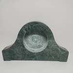 Time Design Young Town Mantel Green Marble Desktop Clock Holder Missing. Fixed Price $50.00.