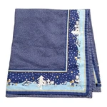 Vera Bradley Square Tablecloth Blue Holiday Vtg Card Size Christmas Winter. Fixed Price $15.00.