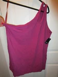 Torrid Foxy Cutout One Shoulder Berry Purple Tank Top Size (4X/ 26) New. Fixed Price $18.71.