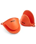 Art & Cook Silicone Oven Mitts, Set Of 2, Orange. Fixed Price $5.95.