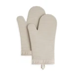 Kitchenaid Ribbed Soft Silicone Oven Mitt 2-PACK Set, 7.5"X13", Milkshake. Fixed Price $25.13.