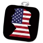 3DROSE Usa American Flag Stars Stripes Donald Trump Patriotic 8X8 Pot Holder. Fixed Price $11.99.