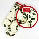 Lenox Christmas Kitchen Set Oven Mitt And Pot Holder Holiday Nouveau Design New. Fixed Price $19.95.