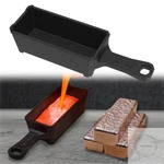 50 Oz Troy Ounce Cast Iron Loaf Bar Ingot Mold Crucible With Handle For Melting. Fixed Price $28.80.