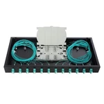 1U 19 Inch Rack Cabinet LC-OM3 24 Port Fiber Enclosure Termination Box Set. Fixed Price $59.68.