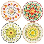 Trivets For Hot Dishes Pots Pans Ceramic Stone Mixed Colors Set Of 4 Willfee. Fixed Price $50.94.