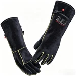 932 Leather Welding Gloves For Women Man, Heat Resistant Fire Long Sleeve Gl.... Fixed Price $22.17.