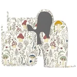 Colorful Mushroom Oven Mitts Pot Holders Set Silicone Kitchen Gloves Floral G.... Fixed Price $31.67.