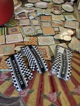 Mackenzie-childs Black & White Oven Mitts With Courtly Check 1 Set Of 2. Fixed Price $49.95.