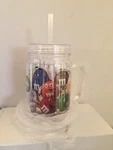 Spoontiques 17875 & Ms Characters Mason Jar, Multicolor. Fixed Price $12.00.