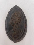 Antique Victorian Waverly Studio Cast Iron Hanky Holder Wilmette Ill Patent Appl. Fixed Price $42.46.