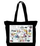 Kitchen Utensils Xxxl Tote Bag Grocery Beach Quilting. Fixed Price $17.95.