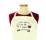 Ritz 1892 Grill Full-sized Apron Self-adjustable 26"X 33" Wine Improves With Age. Fixed Price $14.95.
