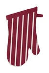 Mu Kitchen 100% Cotton Terry-lined Pinstripe Oven Mitt, 13-INCH, Cabernet. Fixed Price $10.95.