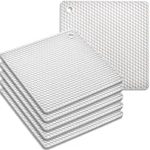 Homedge Silicone Square Trivets Mat, 6 Packs Multipurpose Non Slip Heat Resistan. Fixed Price $20.25.