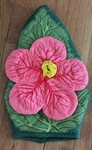 Hibiscus Large Oven Mitt Kitchen Pot Holder Glove Hot Pad Green Pink Flower. Fixed Price $10.99.