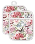 Swooflia 100% Cotton Pot Holders 2 Pack Set For Kitchen With Butterfly. Fixed Price $16.43.