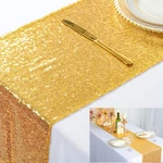Shinybeauty Sequin Runner 12" X 108" Gold Tablecloth Wholesale. Fixed Price $14.72.