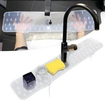 Gosmol Kitchen Faucet Sink Splash Guard Silicone 30X6.3 Inch, CLEAR-30. Fixed Price $28.88.