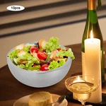 10 Pcs Silver Salad With Water Injection Holes Stainless Steel Bowls. Fixed Price $130.99.