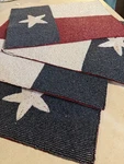 Celebrate Together Americana Texas Flag Patriotic Beaded Placemat 4 Pc Set. Fixed Price $28.00.
