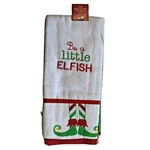Dei Cotton Christmas 3-PIECE Dish Towel Set-be Little Elfish Nwt. Fixed Price $11.99.