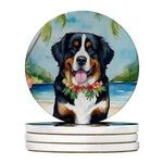 Carolines Treasures DAC6371RCS4 X In. Bernese Mountain Dog Luau Sandstone.... Fixed Price $35.71.