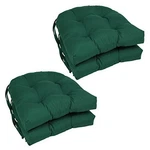 Blazing Needles 16IN Twill Rounded Back Chair Cushion 4 Count Forest Green. Fixed Price $67.62.