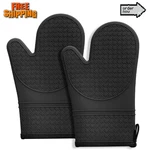 Hovico Silicone Oven Mitts, Heat Resistant 500F Kitchen 2PCS. Fixed Price $17.49.