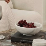 Gusto Nostro Nib 8" Luxury White Marble Decorative Bowl. Fixed Price $45.00.