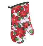 Poinsettia Christmas Flower Kitchen Oven Mitt Hot Pad Holiday Baking Home Decor. Fixed Price $8.60.