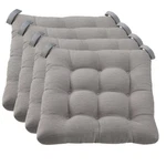 Textured Seat Pad (chair Cushion), Gray Color, 4-PIECE Set, 15.5" 16". Fixed Price $19.25.