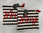 2 X Robert Stanley Merry Christmas Pot Holders Holiday Kitchen Decor 8". Fixed Price $13.99.