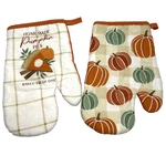 Kitchen Oven Mitt Pair Orange Thanksgiving Holiday Mainstream International. Fixed Price $7.99.